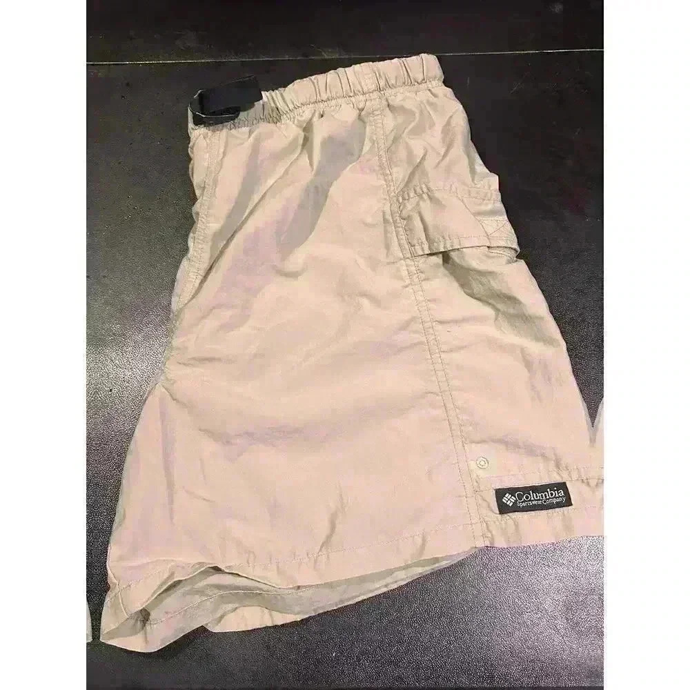 Columbia Mens L Active Wear Shorts Beige